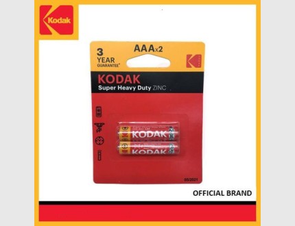 Kodak Super Heavy Duty Zinc AAA Batteries 2-Pack